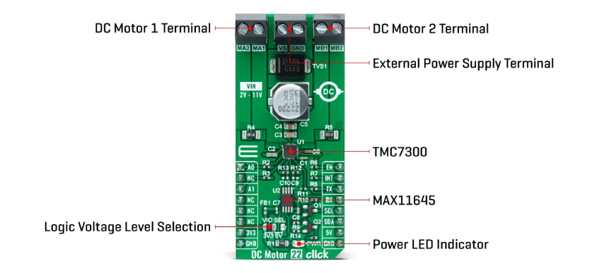Mikroe DC Motor 22 Click